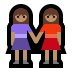 👭🏽 women holding hands: medium skin tone display on Windows